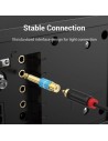 Adaptador Jack Vention RCA Hembra - Jack 6.5 Macho Azul | Logroño