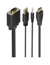 Cable Conversor Aisens SVGA Macho - USB Macho Jack Macho - HDMI Macho 