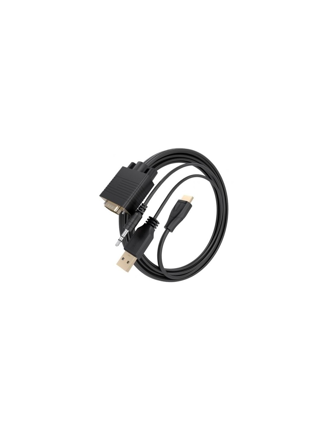 Cable Conversor Aisens SVGA Macho - USB Macho Jack Macho - HDMI Macho 
