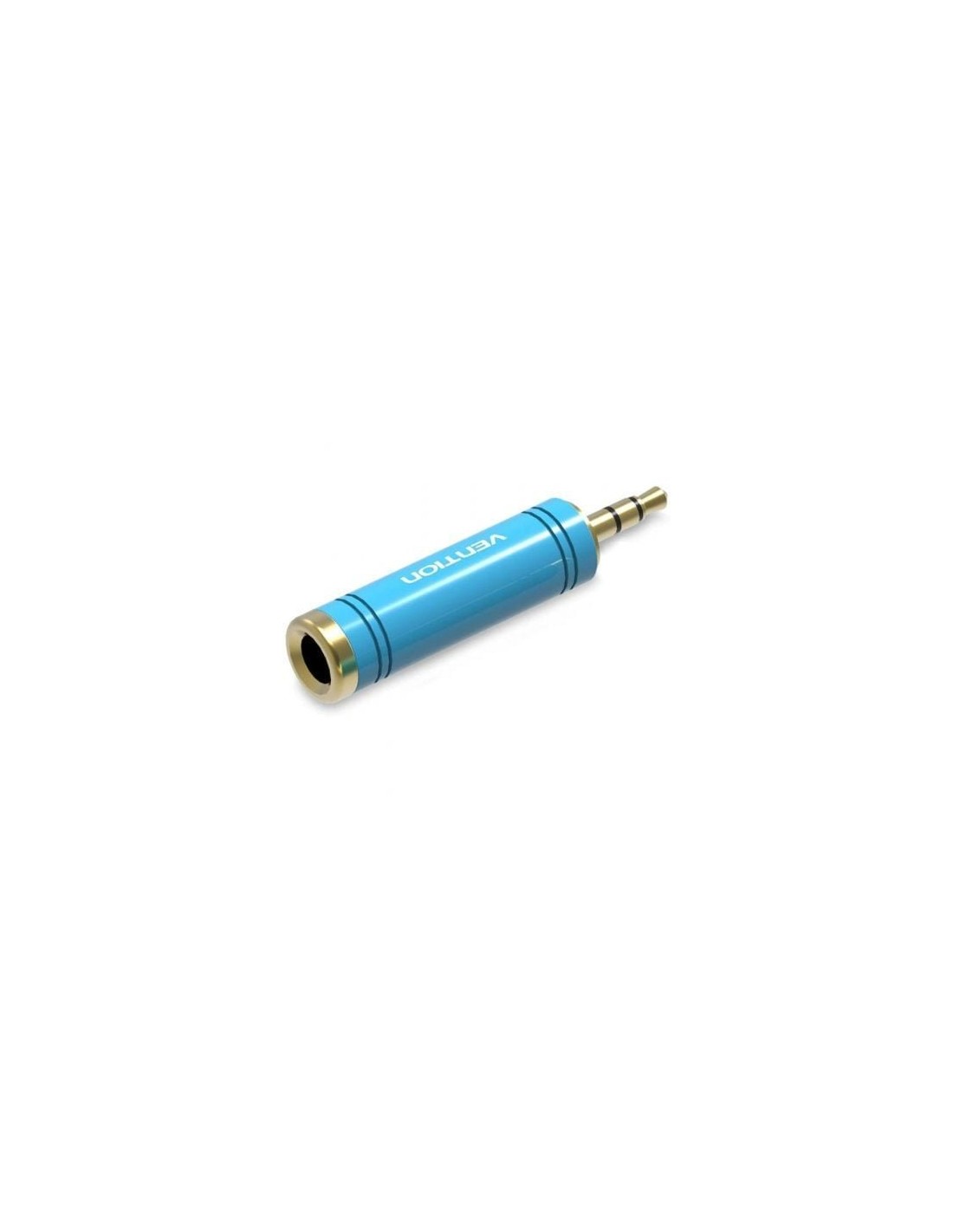 Adaptador Jack Vention Jack 3.5 Macho - Jack 6.5 Hembra Azul | Logroño