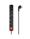 Regleta con Interruptor Aisens 6 Tomas de Corriente Cable 1.4m
