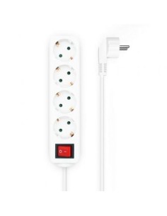 Regleta con Interruptor Aisens 4 Tomas de Corriente Cable 1.4m