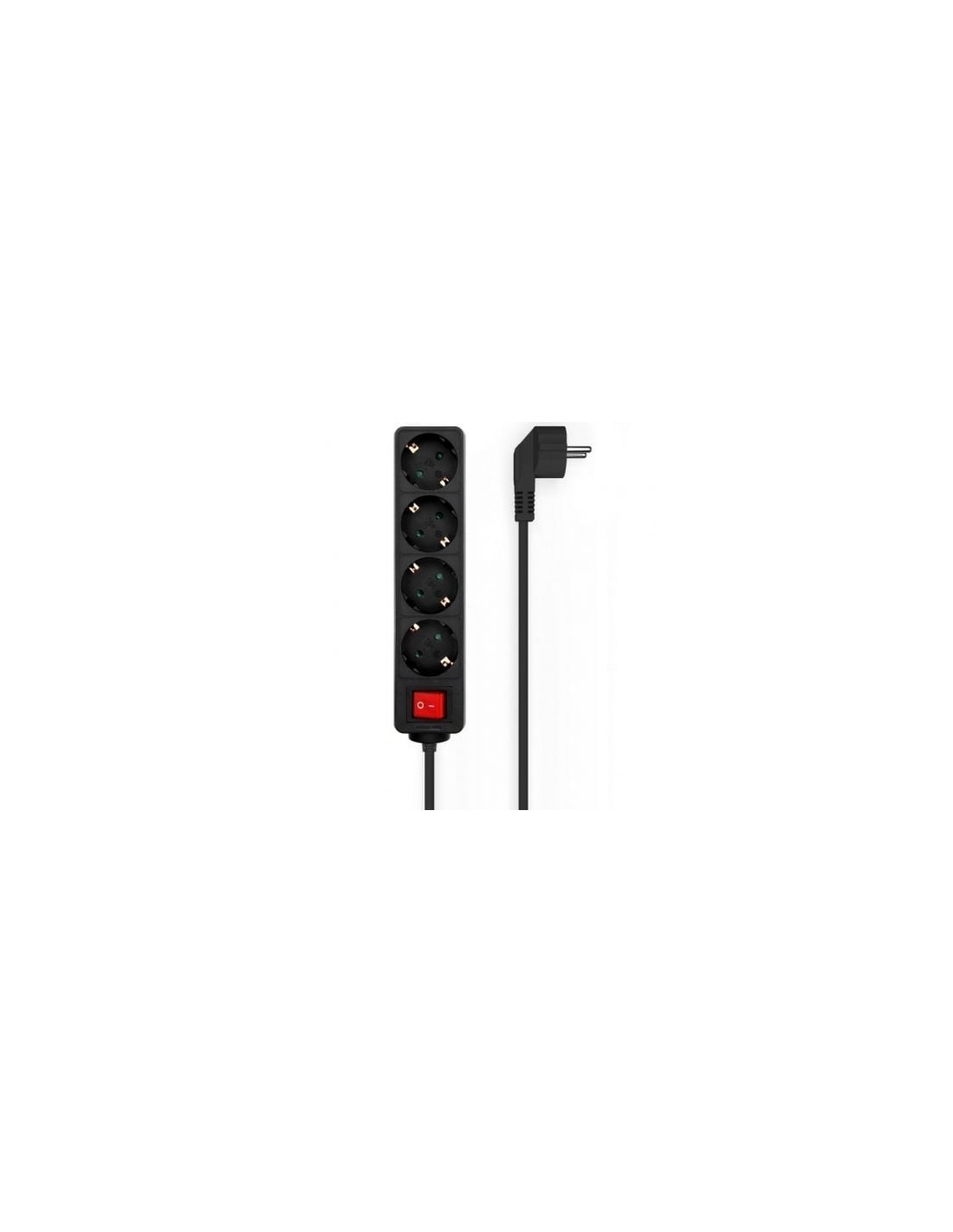 Regleta con Interruptor Aisens 4 Tomas de Corriente Cable 1.4m