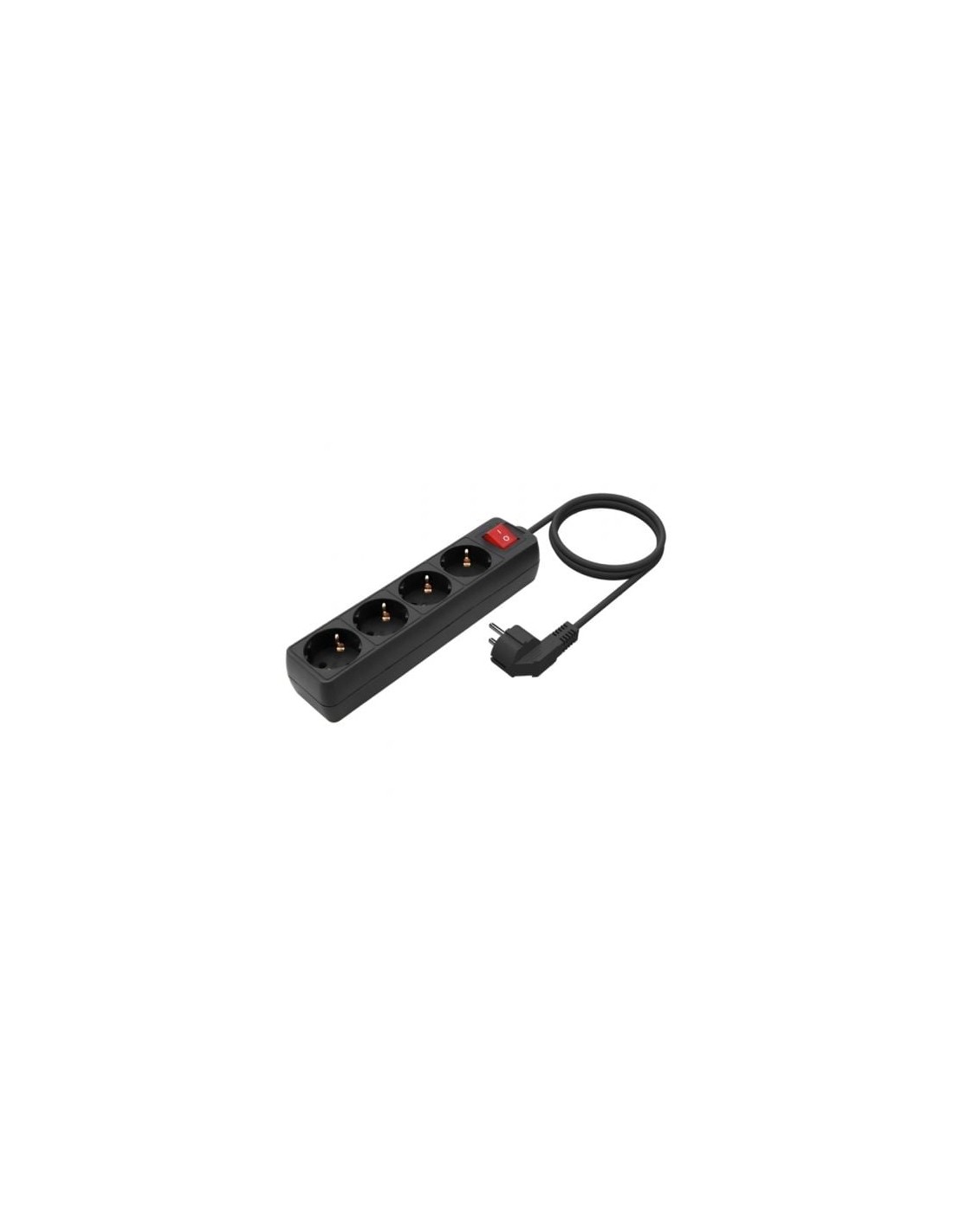 Regleta con Interruptor Aisens 4 Tomas de Corriente Cable 1.4m