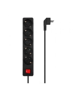 Regleta con Interruptor Aisens 5 Tomas de Corriente Cable 1.4m 2