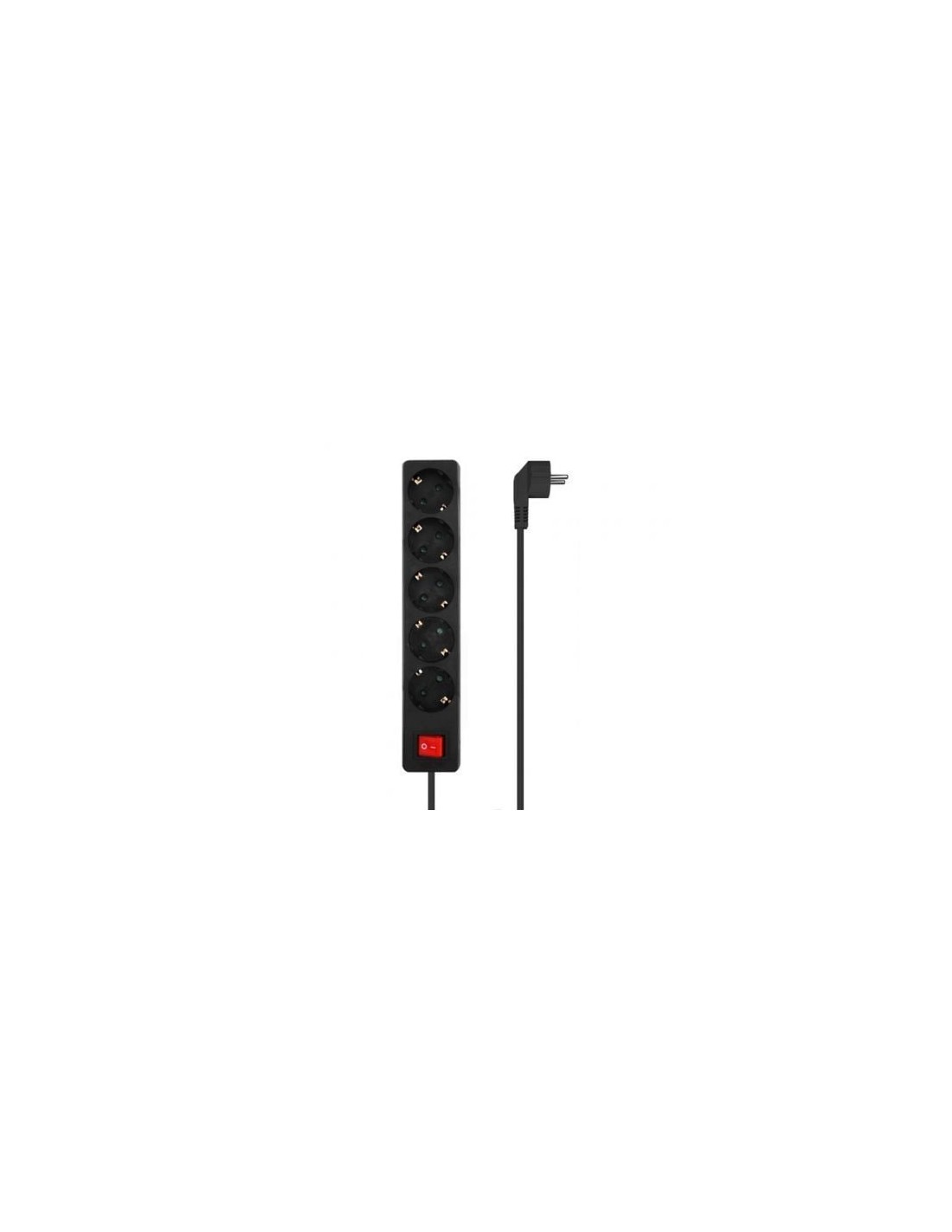 Regleta con Interruptor Aisens 5 Tomas de Corriente Cable 1.4m