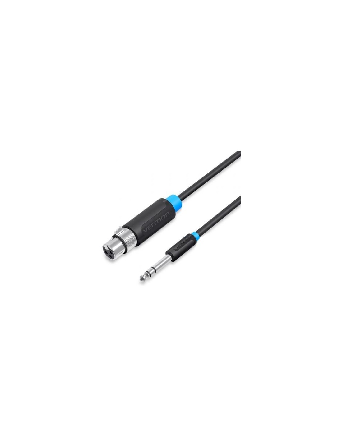 Cable Estéreo Vention Jack 6.5 Macho - XLR Hembra 1m Negro | Logroño
