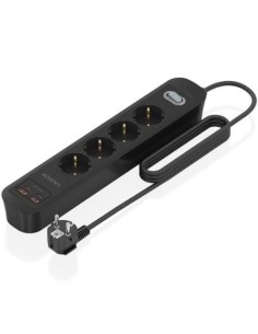 Regleta con Interruptor Aisens 4 Tomas de Corriente 2 USB - 2 USB Tipo 2
