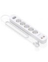 Regleta con Interruptor Aisens 5 Tomas de Corriente 2 USB - 2 USB Tipo