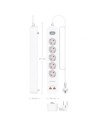 Regleta con Interruptor Aisens 5 Tomas de Corriente 2 USB - 2 USB Tipo