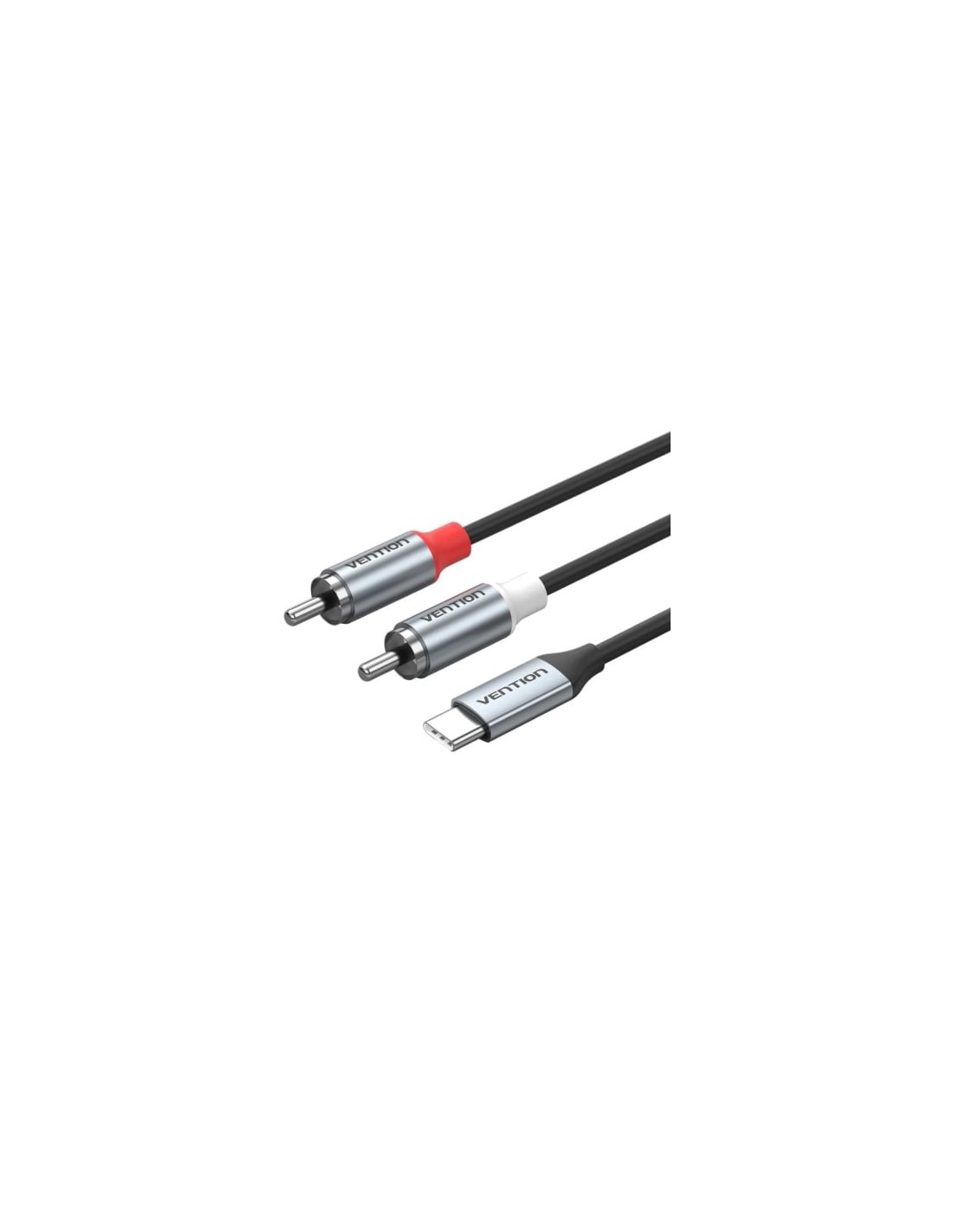 Cable Estéreo Vention USB Tipo-C Macho - 2x RCA Macho Gris | Logroño