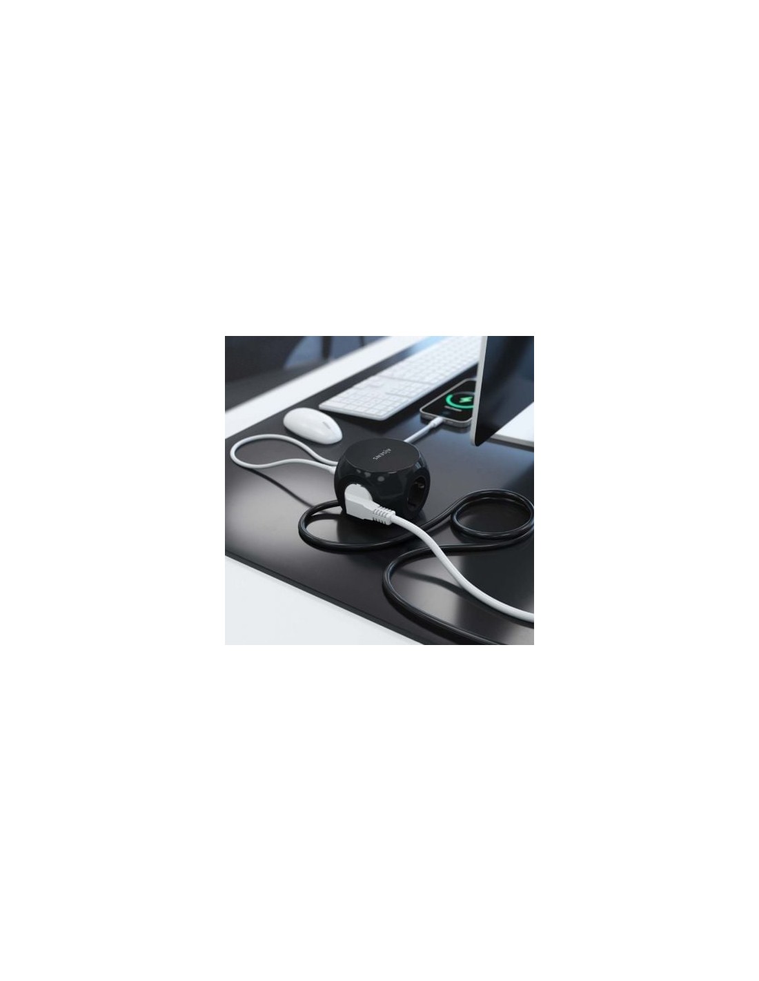 Regleta con Interruptor Aisens 3 Tomas de Corriente 2 USB Tipo-C 2 USB