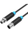 Cable Estéreo Vention XLR Macho - XLR Hembra Negro | Logroño