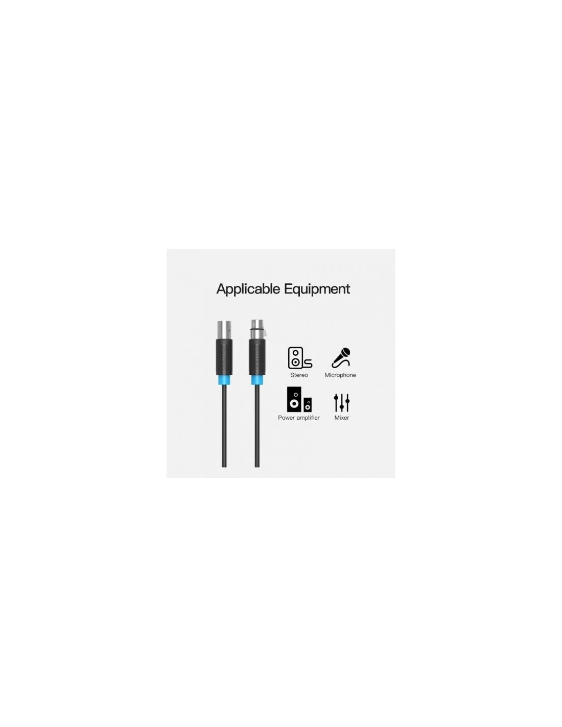 Cable Estéreo Vention XLR Macho - XLR Hembra Negro | Logroño
