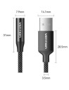 Conversor Vention Jack 3.5 Hembra - USB Macho 1m Gris | Logroño