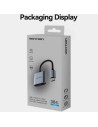 Adaptador Audio Vention USB Tipo-C Macho - Jack 3.5 Hembra USB Tipo-C 