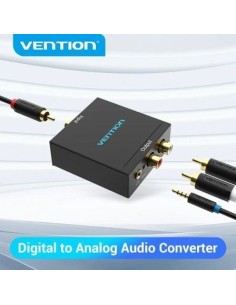 Convertidor de Audio Vention Entrada Toslink y RCA Salida 2x RCA 2