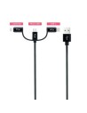 Cable USB 2.0 Nanocable Lightning Macho - Micro USB Macho USB Tipo-C M