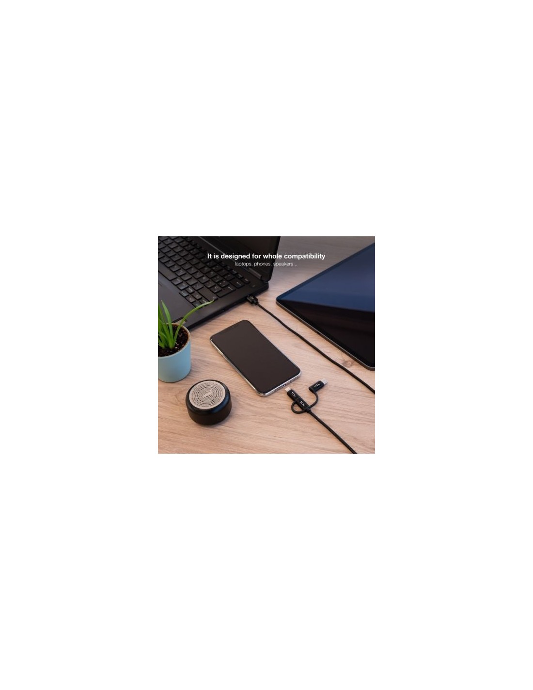 Cable USB 2.0 Nanocable Lightning Macho - Micro USB Macho USB Tipo-C M