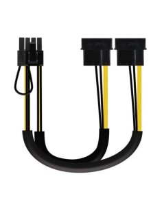 Cable de Alimentación Tarjeta Gráfica Nanocable 2x Molex Macho - 6+2 P