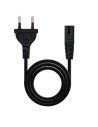 Cable Alimentación Forma 8 Nanocable CEE7 16 Macho - C7 Hembra Negro