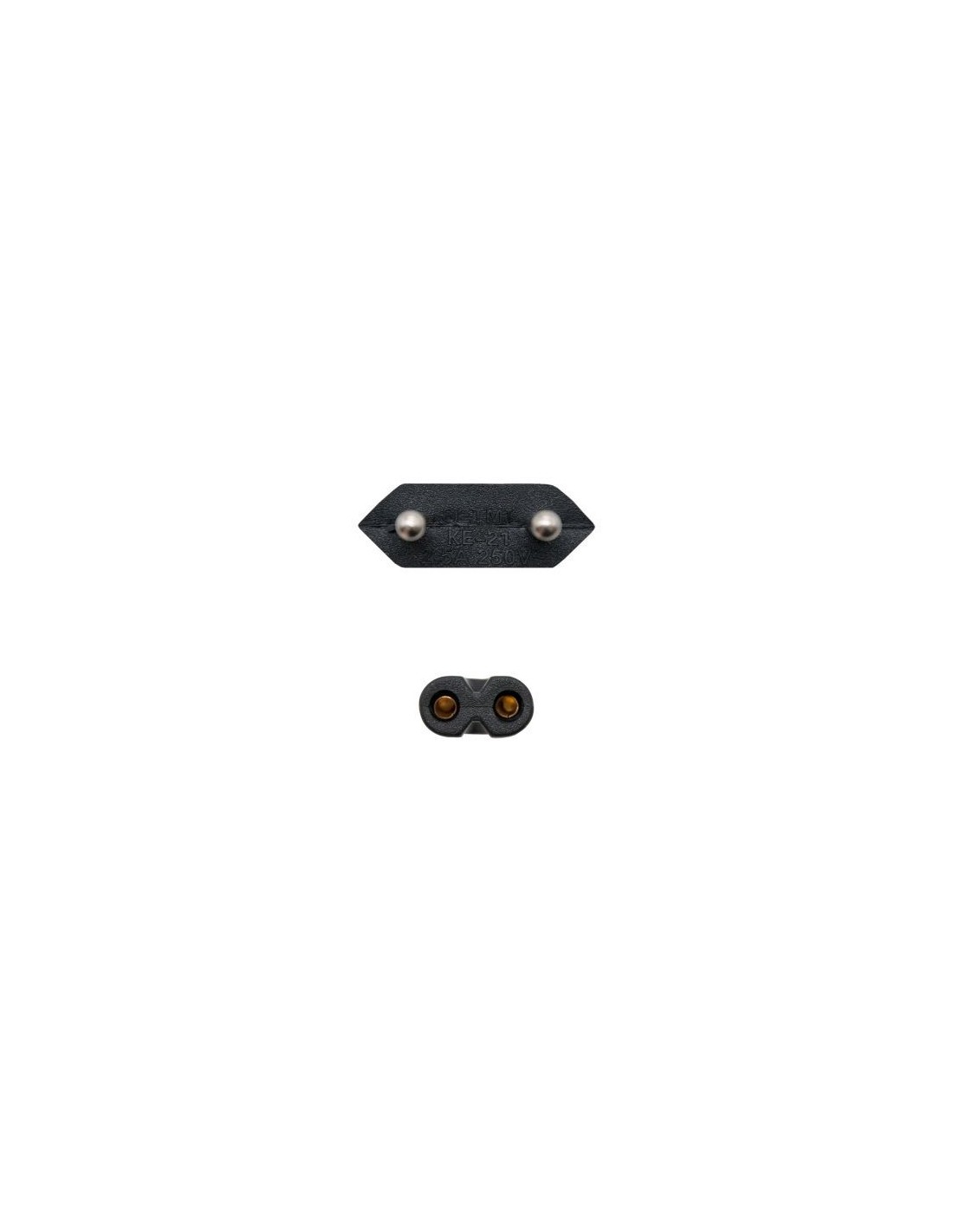 Cable Alimentación Forma 8 Nanocable CEE7 16 Macho - C7 Hembra Negro
