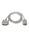 Cable Serie NULL Modem Nanocable DB9 Hembra - DB25 Macho 1.8m Beige