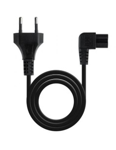 Cable Alimentación Acodado Nanocable CEE7 16 Macho - C7 Hembra 3m Negr