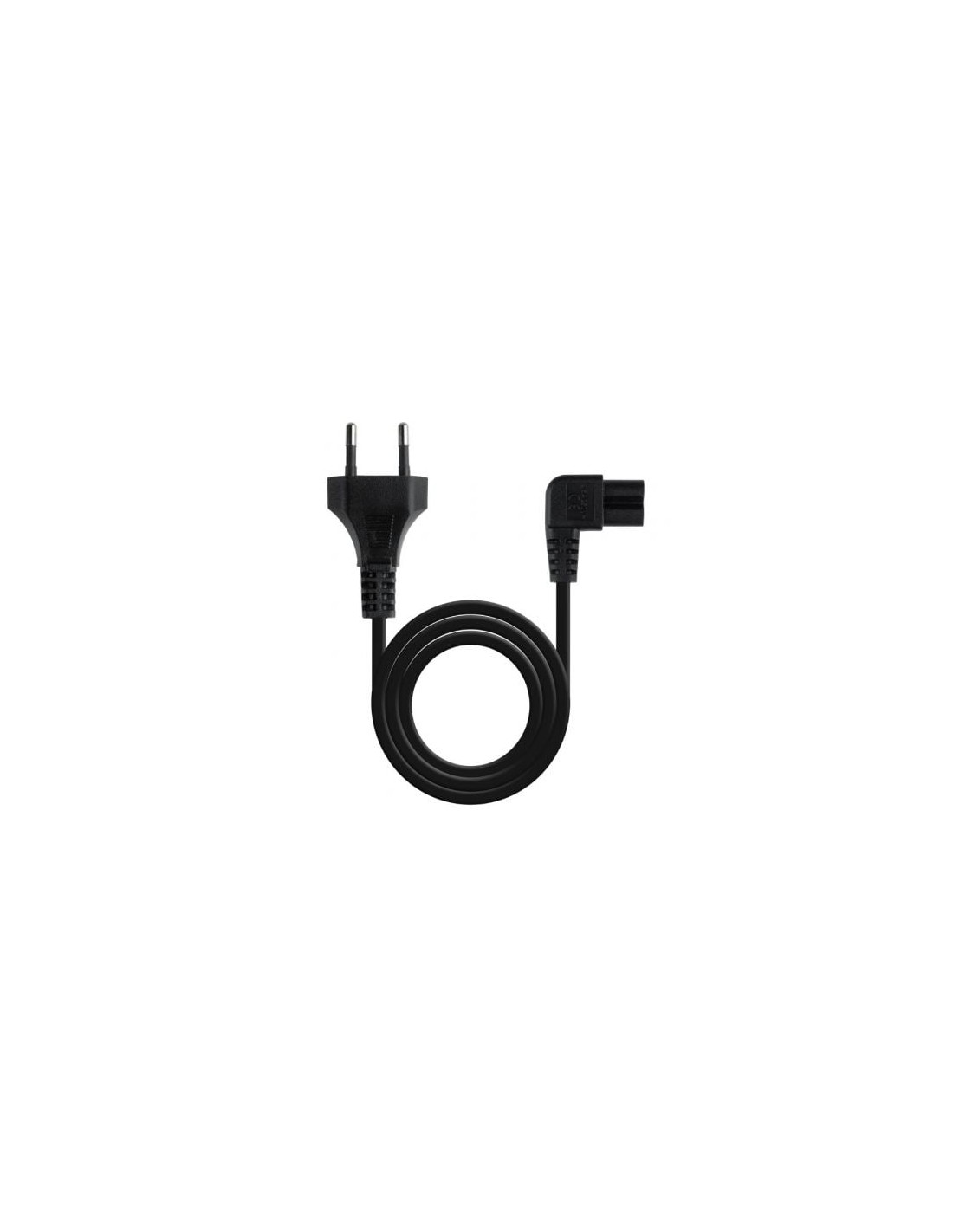 Cable Alimentación Acodado Nanocable CEE7 16 Macho - C7 Hembra 3m Negr