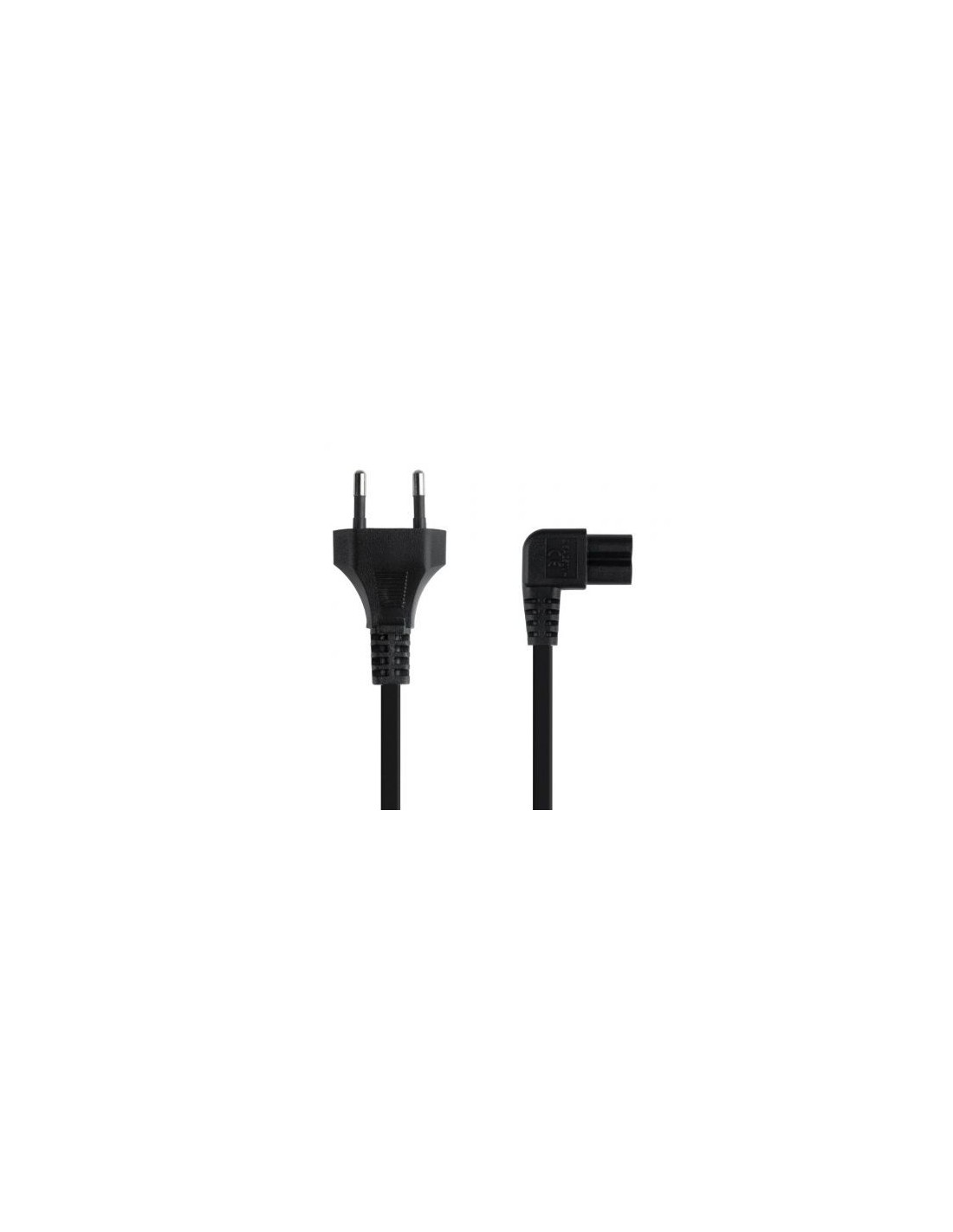 Cable Alimentación Acodado Nanocable CEE7 16 Macho - C7 Hembra 3m Negr