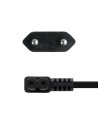 Cable Alimentación Acodado Nanocable CEE7 16 Macho - C7 Hembra 3m Negr