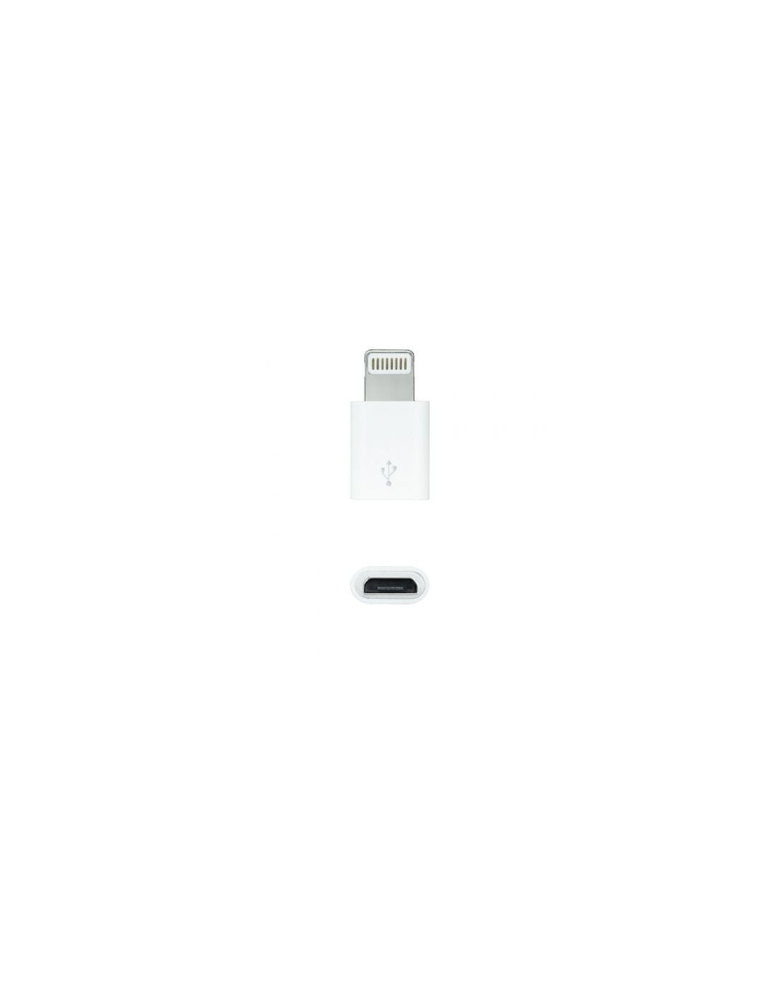 Adaptador Micro USB 2.0 Lightning Nanocable Micro USB Hembra - Lightni