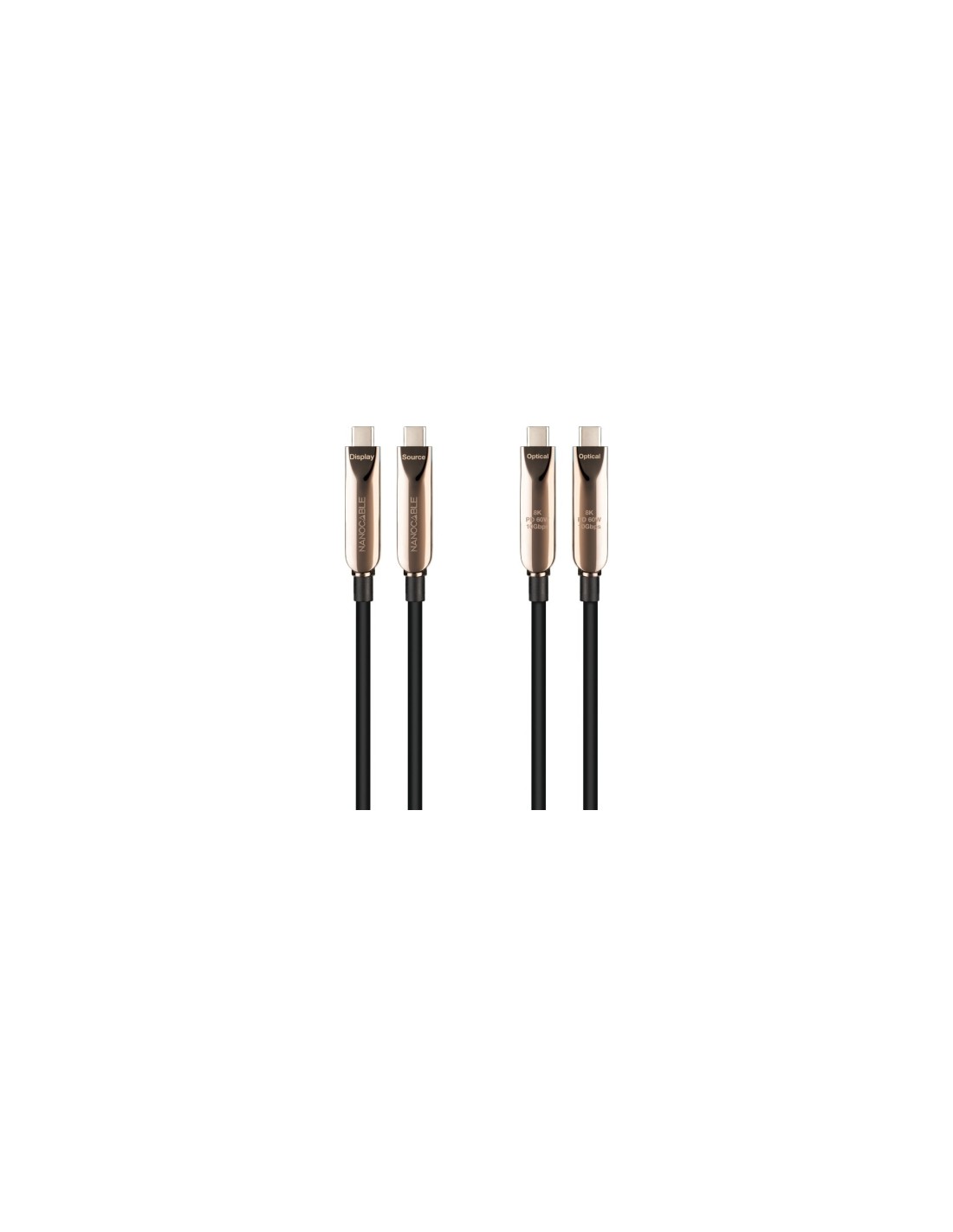 Cable USB 3.2 Tipo-C AOC Nanocable USB Tipo-C Macho - USB Tipo-C Macho