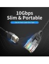 Cable de Red RJ45 UTP Vention Cat.6A Negro | Logroño