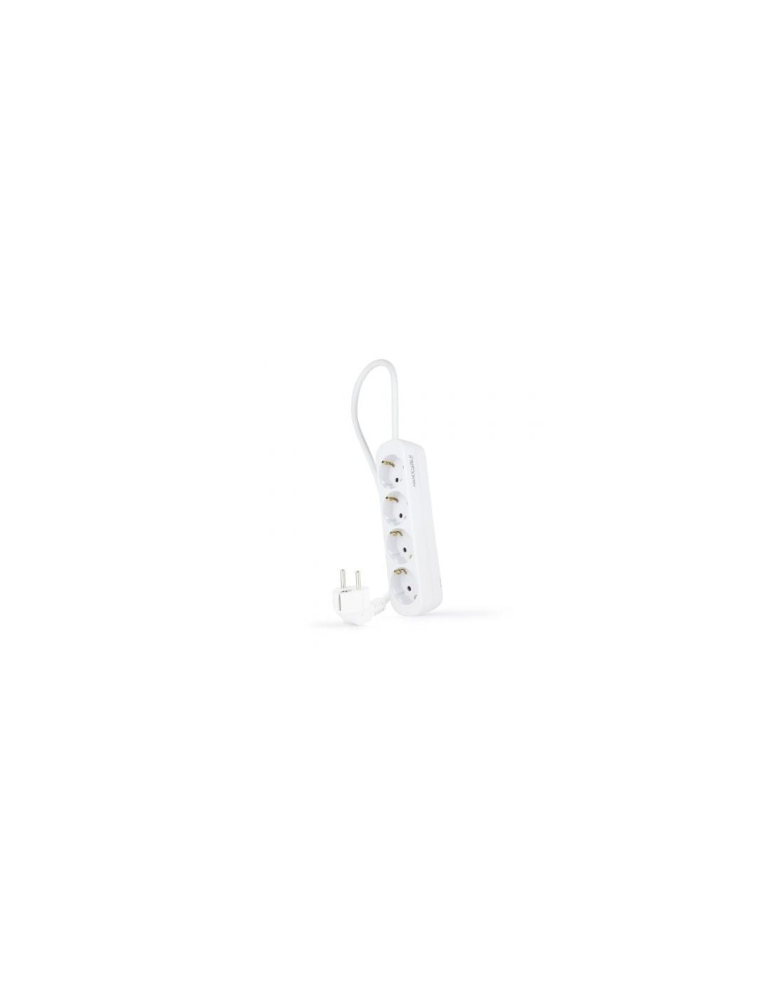 Regleta Nanocable 4 Tomas de Corriente Cable 1.4m Blanca | Logroño