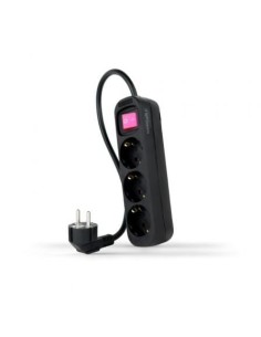Regleta con Interruptor Nanocable 3 Tomas de Corriente Cable 1.4m 2