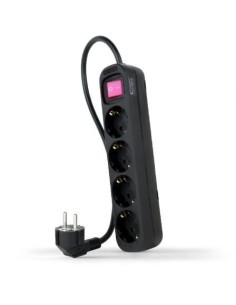 Regleta con Interruptor Nanocable 4 Tomas de Corriente Cable 1.4m 2