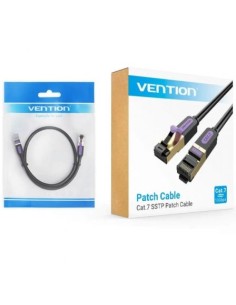 Cable de Red RJ45 SFTP Vention Cat7 Negro | Logroño 2