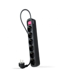 Regleta con Interruptor Nanocable 6 Tomas de Corriente Cable 1.4m 2