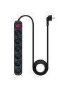 Regleta con Interruptor Nanocable 6 Tomas de Corriente Cable 1.4m