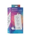 Regleta con Interruptor Nanocable 3 Tomas de Corriente 1 USB 1 USB Tip