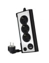 Regleta con Interruptor Nanocable 3 Tomas de Corriente 1 USB 1 USB Tip