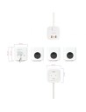 Regleta Nanocable 3 Tomas de corriente 2 USB - 1 USB Tipo-C Cable 1.4m
