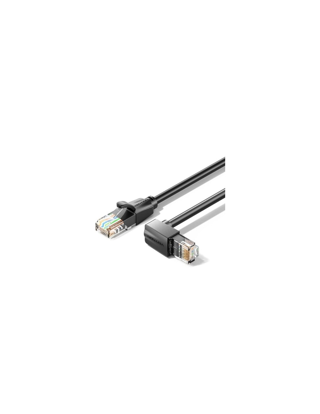 Cable de Red RJ45 UTP Vention Cat.6 5m Acodado 90º Negro | Logroño