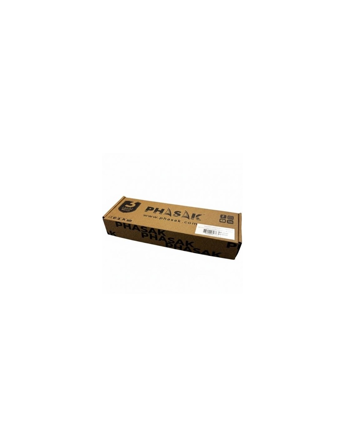 Regleta con Interruptor Phasak 5 Tomas de Corriente Cable 1.8m Azul