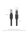 Cable de Red RJ45 UTP 26AWG Vention Cat.8 Gaming 5m Negro | Logroño
