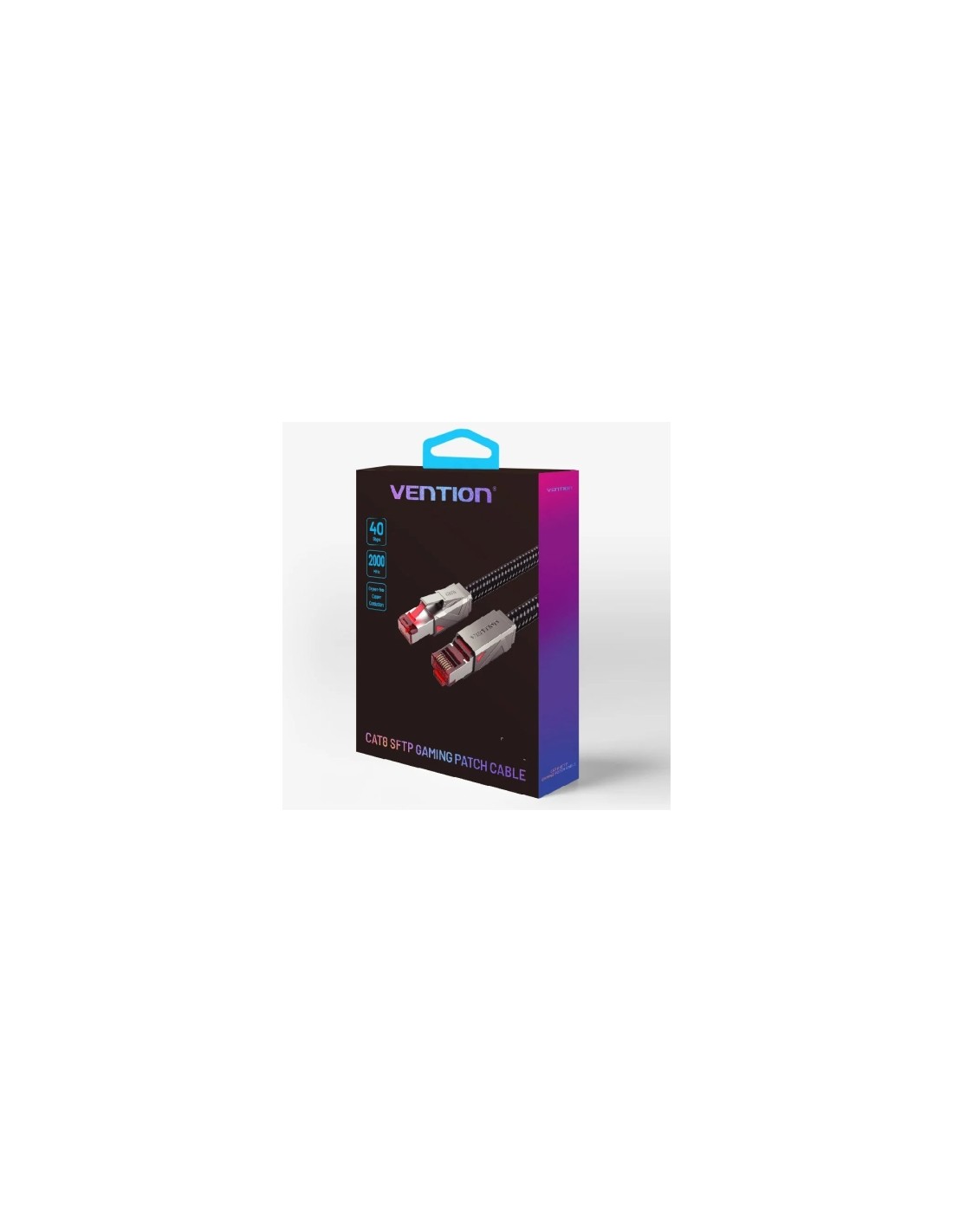 Cable de Red RJ45 SFTP Vention IKMHG Cat.8 Gaming 50cm Gris | Logroño