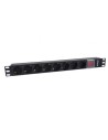 Regleta con Interruptor Phasak 8 Tomas de Corriente Cable 3m Negro