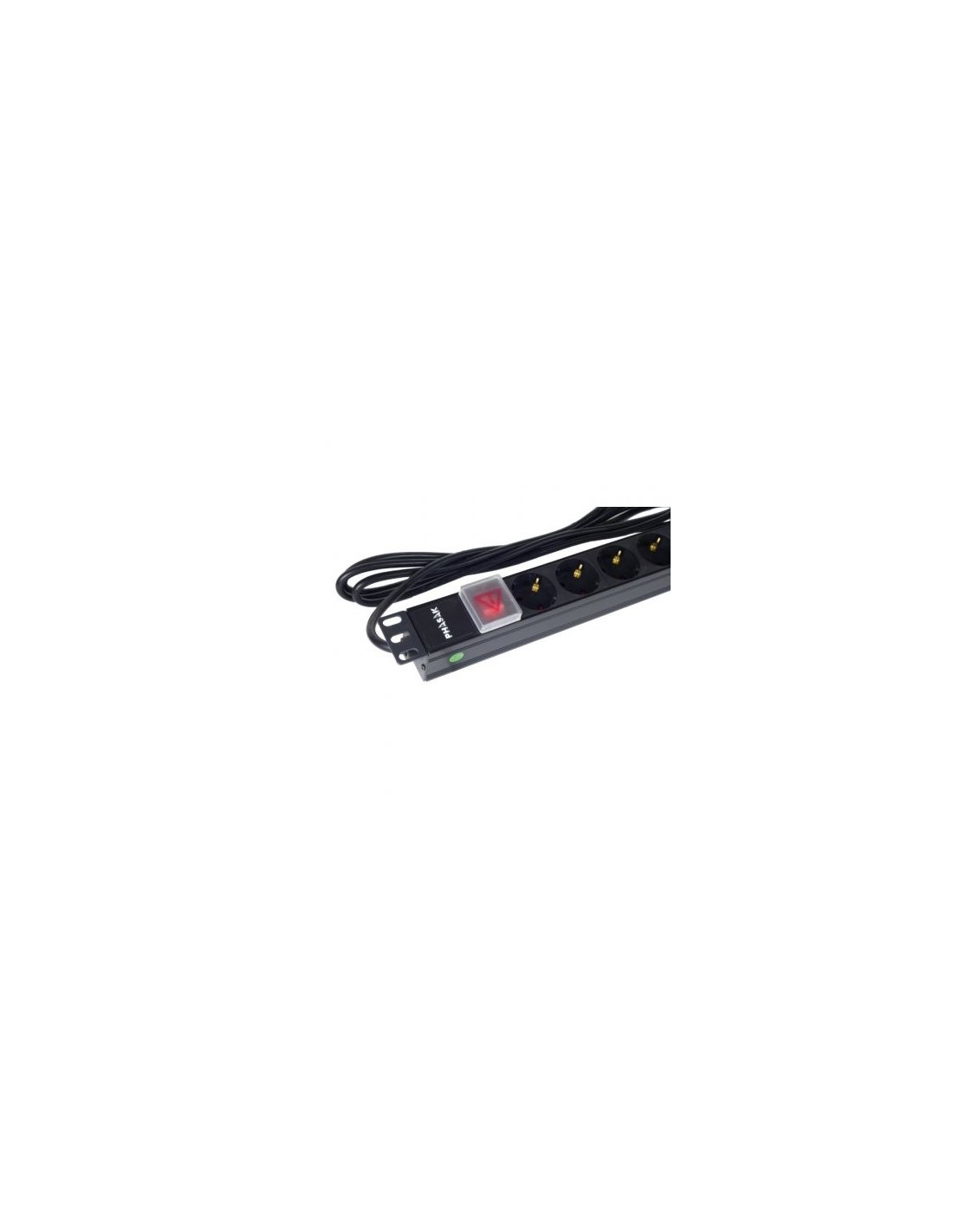 Regleta con Interruptor Phasak 8 Tomas de Corriente Cable 3m Negro