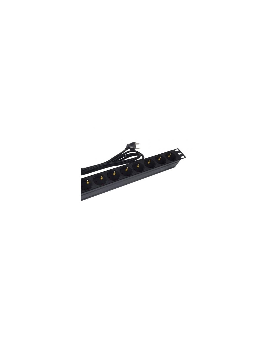 Regleta con Interruptor Phasak 8 Tomas de Corriente Cable 1.5m Negro